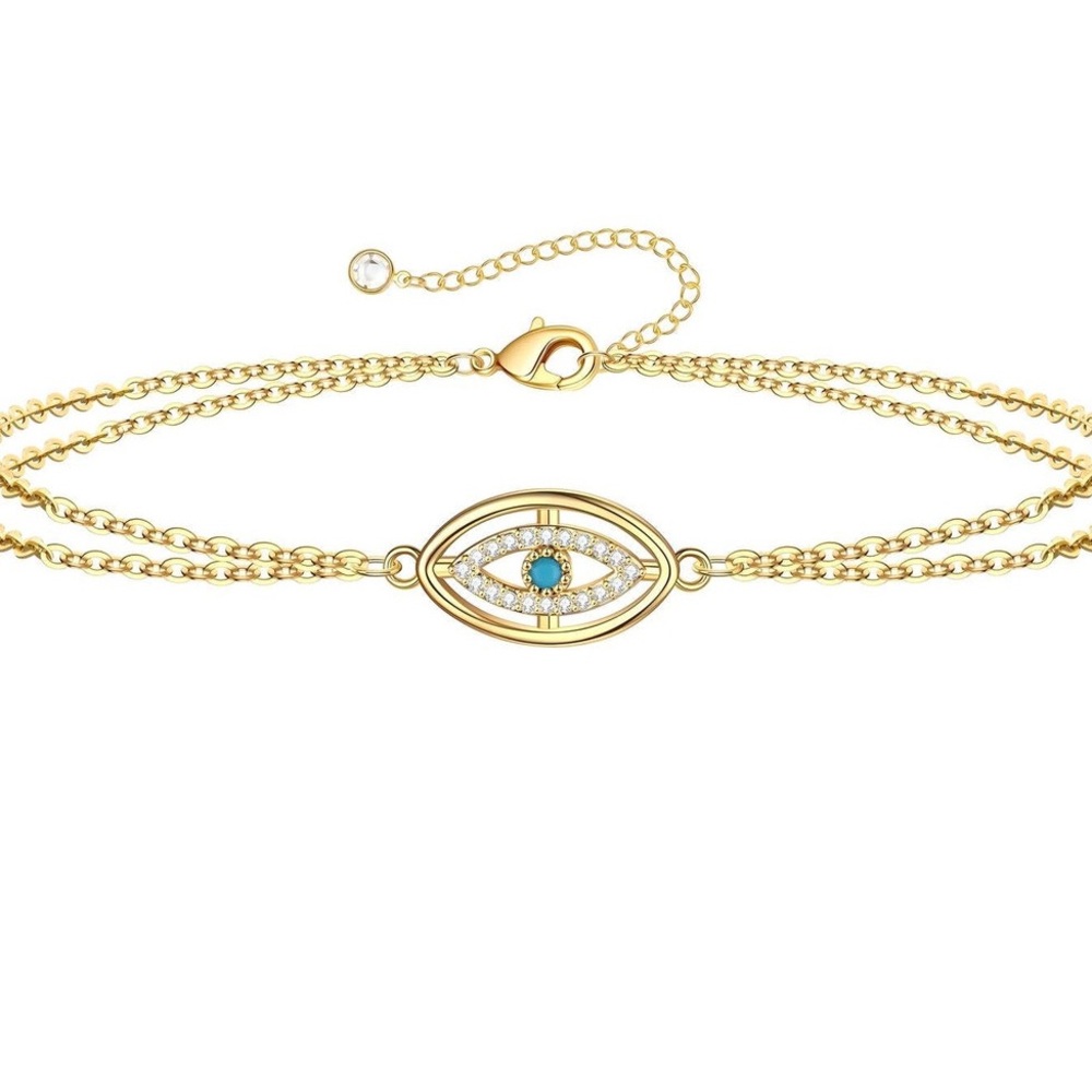 Gold Evil Eye Bracelet